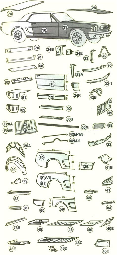 1966 mustang sheet metal body|1966 ford mustang front end.